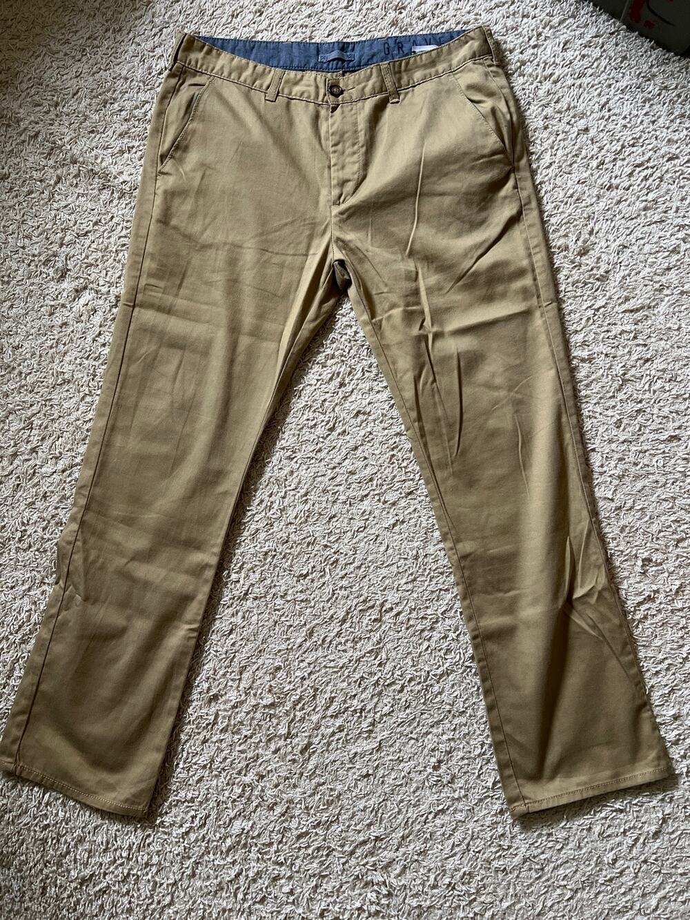 2-Pair Bullhead Chino Bundle: Khaki + Dark Gray 32x30